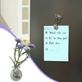 thumbnail image 4 of Mini Glass Wall Hanging Vase with Artificial Purple Flowers, Magnetic Fridge or Wall Decor for Bathroom, Kitchen, Bedroom and Small Spaces, 4 of 6