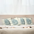 thumbnail image 7 of Ambesonne Anchor Throw Pillow Cover 4 Pack, Vintage Nautical Sea, 18", Blue Cream, 7 of 7