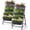 Black (23"d X 26"w X 45"h) X 2pcs, variant on 4FT Vertical Garden Bed, 5 Tiers Raised Garden Planter, 25.6 * 26 * 48Inch with 4 Hooks & 4 Wheels, Vegetable Flower Stand for Garden Patio Yard, Black