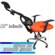 thumbnail image 5 of Silla de oficina ajustable con inclinacion naranja Rack & Pack mkz-ofichairnar, 5 of 8