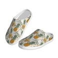 thumbnail image 2 of Picia Fruit Pineapples for Women's Lamb-hug Comfy Fleece House Slippers Memory Foam, Slip-on House Shoes Indoor Outdoor-46/47, 2 of 7