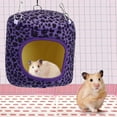 thumbnail image 3 of Hamac de Hamster Réutilisable, Hamster Suspendu, Couleur Foncée pour le Léopard Violet Écureuil, 3 of 8