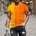 thumbnail image 4 of WREESH Casual Crew Neck T-Shirts for Men Short Sleeve Summer Workout Wear Orange, 4 of 5