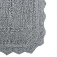 thumbnail image 2 of DII Square Gray Cotton Bath Rug, 24" x 24", Soft & Reversible, 2 of 3