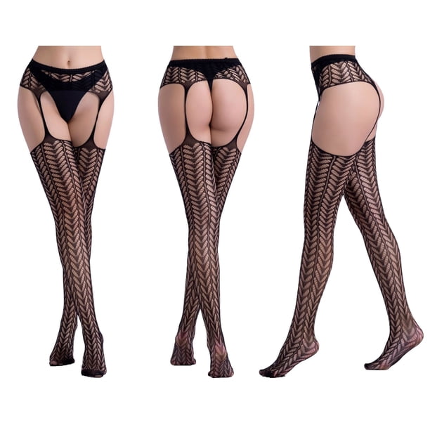 Ropa interior sexy, pantalones de jacquard con liga hueca, pantimedias de fondo, calcetines de rejilla de malla grande, Europa y Estados Unidos