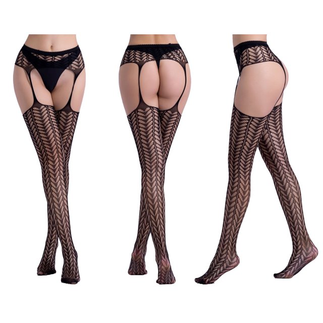 Ropa interior sexy, pantalones de jacquard con liga hueca, pantimedias de fondo, calcetines de rejilla de malla grande, Europa y Estados Unidos