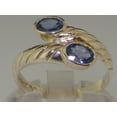 thumbnail image 3 of LBG British Made 9k White Gold Natural Sapphire Womens Band Ring - 33 size options - 5 - 33 size options - Sizes 4 to 12 Available, 3 of 6
