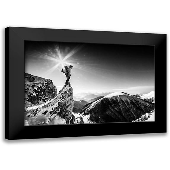 Krivosik, Marian 24x17 Black Modern Framed Museum Art Print Titled - Life at the top