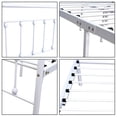 thumbnail image 4 of Metal Full Bed Frame White Color,No Box Spring,Easy Assembly, 4 of 6