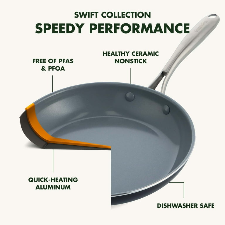 Healthy Non-Toxic PFAS Free Cookware Sets - Performance Pro Ceramic Nonstick 11-Piece Cookware Set by GreenPan