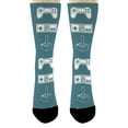 thumbnail image 4 of ThisWear Game Themed Gifts for Gamers I'm Playing Video Games Hidden Message Socks 2-Pairs Novelty Crew Socks, 4 of 5
