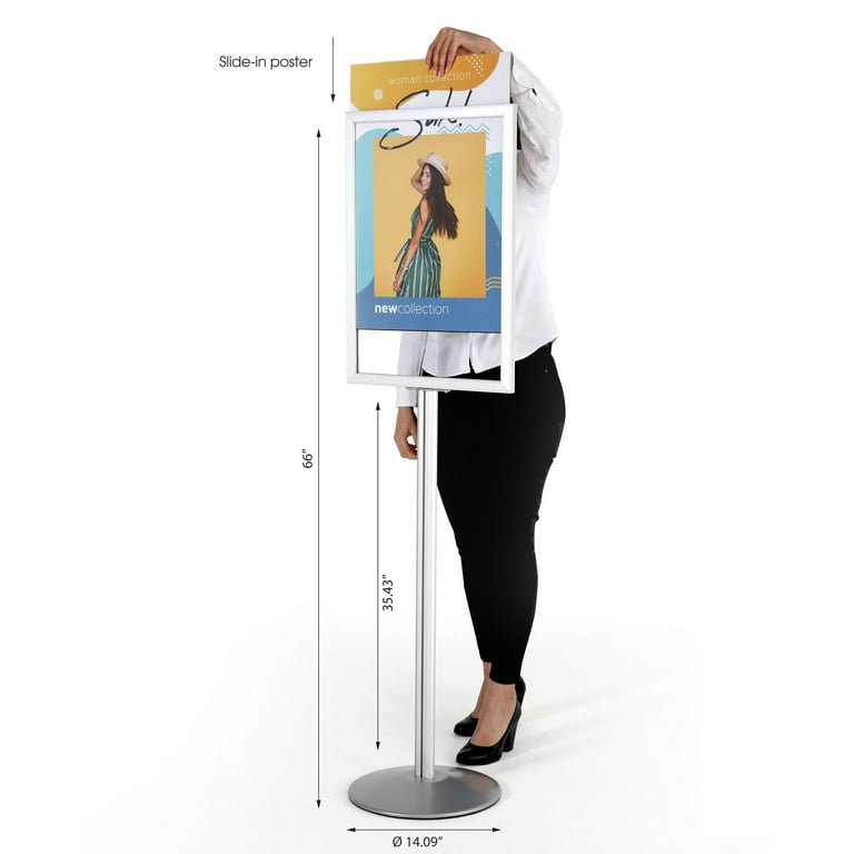 3-Sided Display & Poster Frame Stand