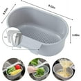 thumbnail image 5 of Kitchen Sink Drainage Strainer Basket Corner Sink Strainer Basket Hanging Sink Corner Colander Triangle Multifunctional Kitchen Sink Waste Filter Gray, 5 of 5
