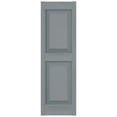 thumbnail image 2 of Ekena Millwork 12 in. W x 57 in. H Builders Edge, TailorMade Two Equal Panels, Raised Panel Shutters, Includes Matching Installation Spikes (Per Pair), 945 - Platinum, 2 of 12