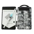 thumbnail image 1 of JUNWELL 100pcs / box Aquarium Nail Tips Clear Liquid Water Syringe with Injector False Tips, 1 of 8