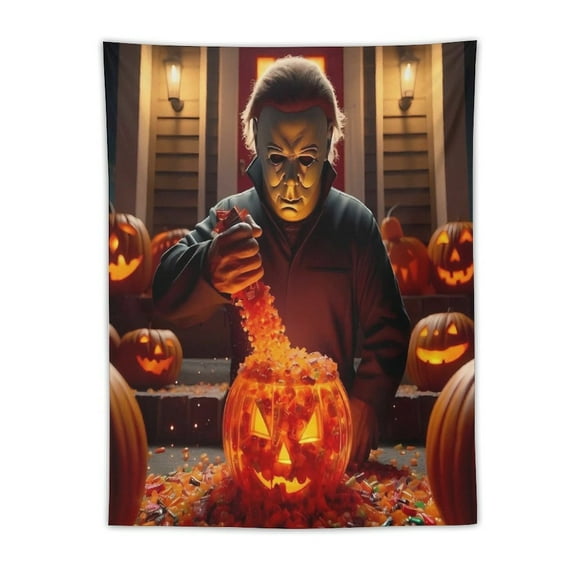 Michael Myers Tapestry Wall Hanging, Elegant Wall Hanging Tapestries Wall Art for Bedroom Decor, Outdoor, Parties 30"x40"