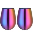 thumbnail image 1 of 2 Pcs Tasses à Bière en Acier Inoxydable 304 - Multicolore, 1 of 5