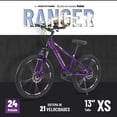thumbnail image 2 of Rocatomic | Bicicleta Ranger | Rodada 24 | 21 Velocidades | Frenos Disco Mecánico | Cuadro 13” | Suspensión Delantera (Morado), 2 of 2