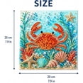thumbnail image 2 of Ocean Theme Pearl Art DIY Kit, Crab DIY Pearl Painting Set, Sparkling Coastal Wall Decoration with Crab Diamond Pearl Art for Beach Enthusiasts, 2 of 7