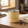 thumbnail image 7 of Yhmxh Stackable Stainless Steel Coffee Cup, 9.5 oz Portable Mini Metal Tumbler, Unlined Reusable Water Mug for Coffee Tea Beverage, Lightweight Outdoor Camping Office Drinking Cup 280ml, 7 of 7