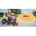 thumbnail image 5 of Kids Train Carriage W/ Storage Box, Secure Handlebar, Single Seater fit-onto TOKTOO 12V Powered Ride on Train-Black Red, 5 of 8