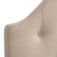 thumbnail image 3 of CorLiving Calera Tête de lit arrondie à bouton diamant capitonné, Simple, 3 of 6