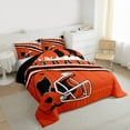 thumbnail image 3 of jejeloiu American Rugby Football Twin Comforter Sets,Boys Ball Game Bedding Set For Teens Reversible 2 Pieces, 3 of 8