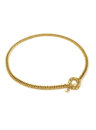 Chanel 2004 Gold Multicolor Logo Chain Belt