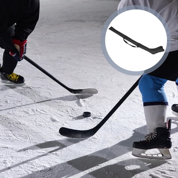 FOMIYES Portable Black Hockey Stick Carrier Bag with Smooth Zipper and Comfortable Fit