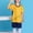 Yellow, variant on NAISIBABY Boys Athletic Sets Size 7, Basketball Jersey Performance Shirt and Shorts Summer Sports Outfits Yellow(1-13T)