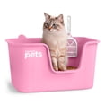 thumbnail image 1 of Arenero Para Gato Caja De Arena Grande Con Pala Esquimal Pets Color Rosa, 1 of 6