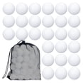 thumbnail image 1 of 100 Pcs Golf Practice Ball Hollow Golf Ball Training Golf Balls with Mesh Drawstring Storage Bags for Training, 1 of 8