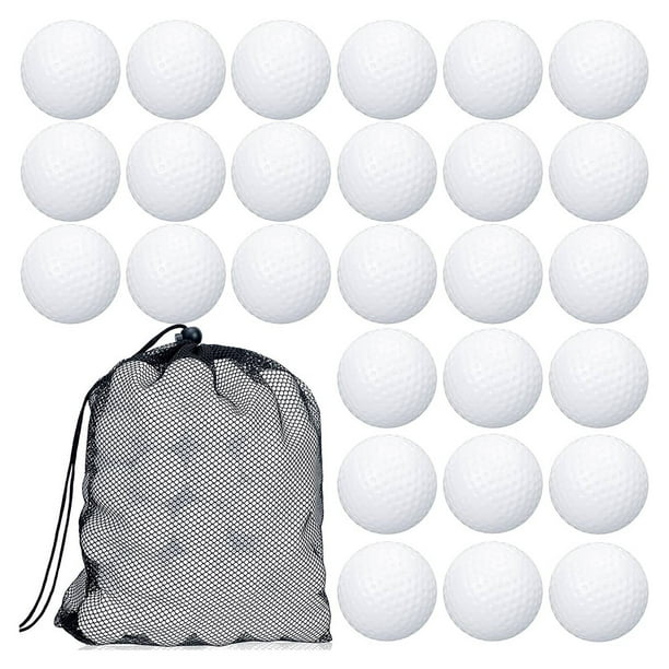100 Uds. Pelota de PráCtica de Golf Pelota de Golf Hueca Pelotas de Golf de Entrenamiento con Bolsas de Almacenamiento con CordóN de para Entrenamiento