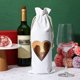 thumbnail image 2 of Bolsas de vino de tela, bolsas de regalo para vino, bolsas para botellas de vino, cordones, bolsas de vino reutilizables, 6 uds., 2 of 6