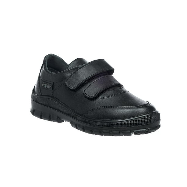 Zapatos Escolares Casuales Para Niños Infantil Piel Color Negro Cómodos 131N15 negro 21 INCÃGNITA 131A15