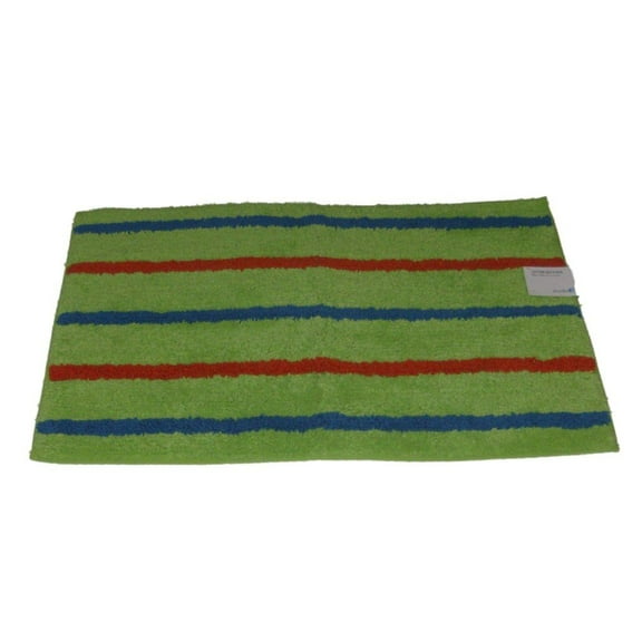 Studio A Green Stripe Accent Bath Rug 20x30 Cotton Tub Mat
