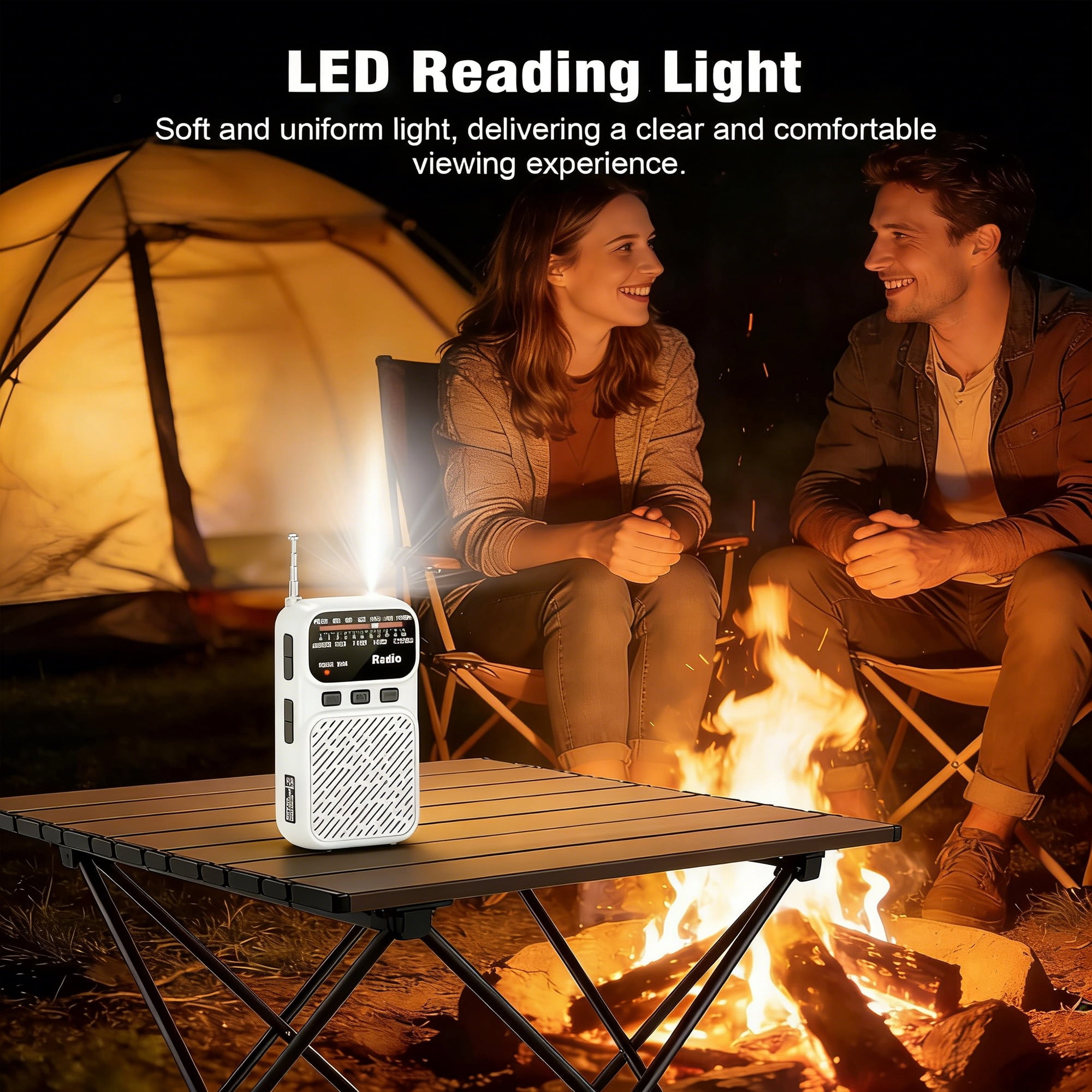 Portable Radio AM FM, Rechargeable Tansistor Radio, Pocket Handheld Radio with Earphone Jack, Excellent Reception, Easy to use, Perfect for Home, Outdoor, and Emergency Use, Suitable for Senior, kids