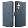 thumbnail image 5 of for Samsung Galaxy S24 Wallet Case, Classic Business with Card Slots Kickstand Magnetic Buckle PU Leather Flip Folio Shockproof Full Body Protective Phone Case for Galaxy S24, Blue, 5 of 5