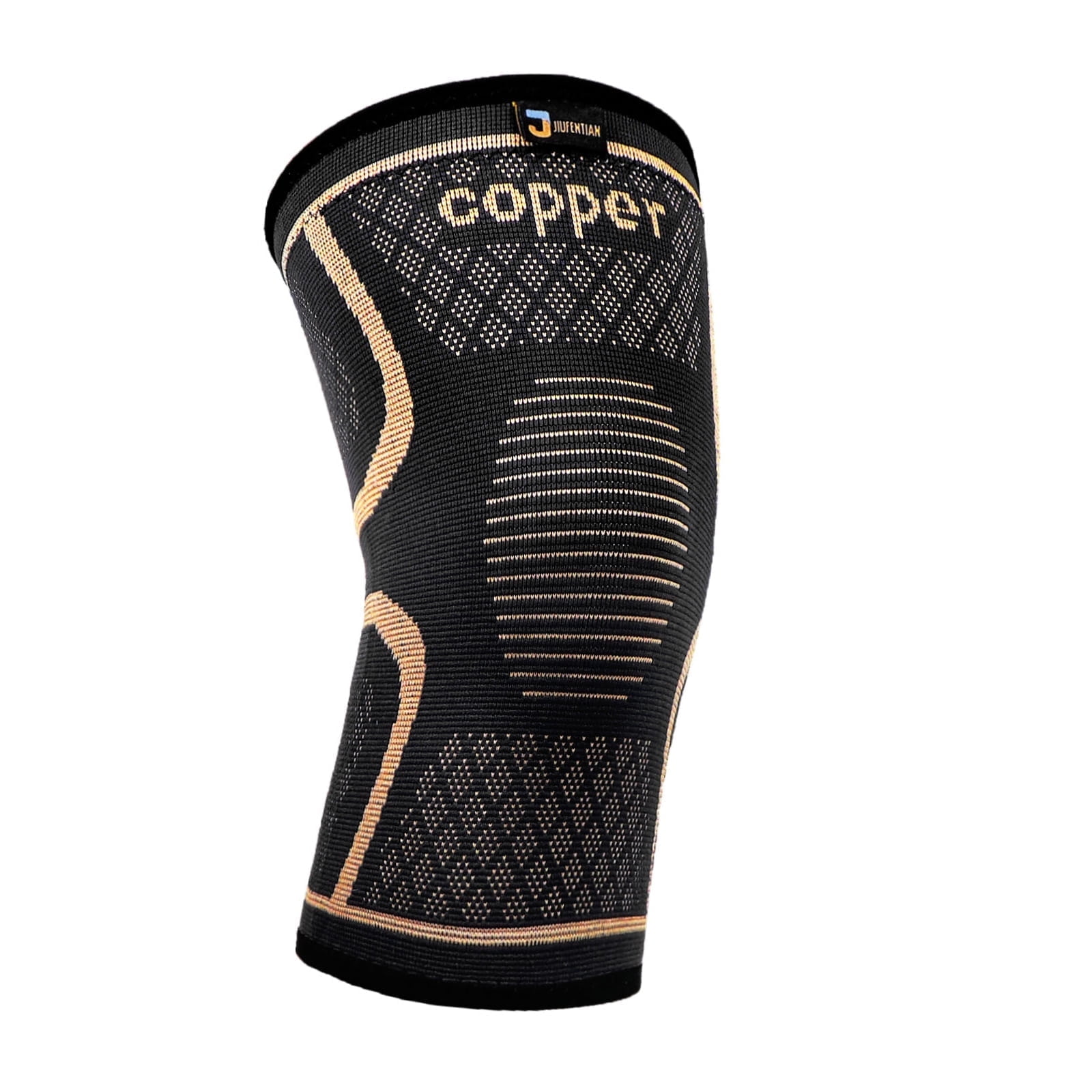 JIUFENTIAN Copper Knee Braces Support Compression Sleeves for Knee Pain Women Men(L)