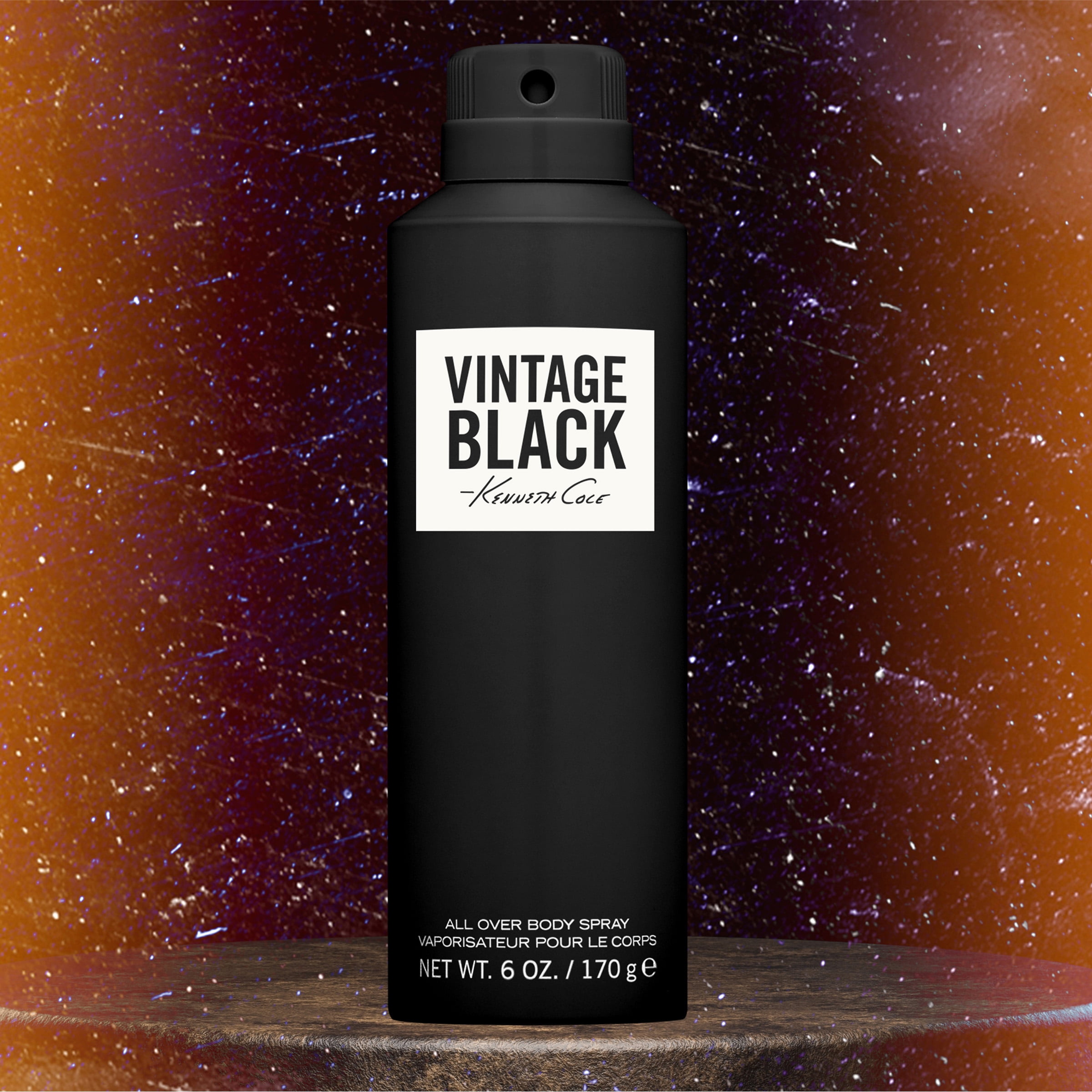 (3 pack) Kenneth Cole Vintage Black Body Spray for Men, 6 oz