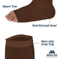 thumbnail image 5 of Wide Calf Compression Stockings for Women and Men 20-30mmHg Brown, 7X-Large, 5 of 8