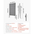 thumbnail image 2 of VEVOR Metal Privacy Screen, 38" W x 60" H Freestanding Modern Privacy Fence, Garden Divider Panel with Extended Ground Stakes & Panel Height Adjustable, Freestanding Outdoor Divider for Garden,Indoor, 2 of 9