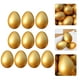 thumbnail image 2 of 10 piezas de huevo de Pascua dorado de madera para manualidades, artículos de madera para pintar y dibujar, 2 of 8