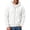White, variant on Men's Fleece Full Zip Hoodie, Fall Long Sleeve Hooded Sweatshirt Coat, Loose Causal Hoodie Jackets with Pockets