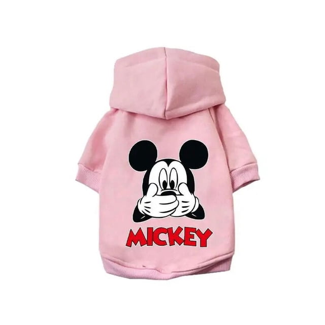 Disney Winter Pet Dog Clothes Cute Mickey Minnie dogs hoodies ShopWise Round