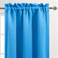 thumbnail image 3 of Bxaolu Blackout Curtains for Living Curtains, Room Darkening Window Curtain Panels, Easy-Care Thermal Insulated Draperies/Drapes for Dining Room (Blue, 1 Panels, 38 x 63 Inch), 3 of 9