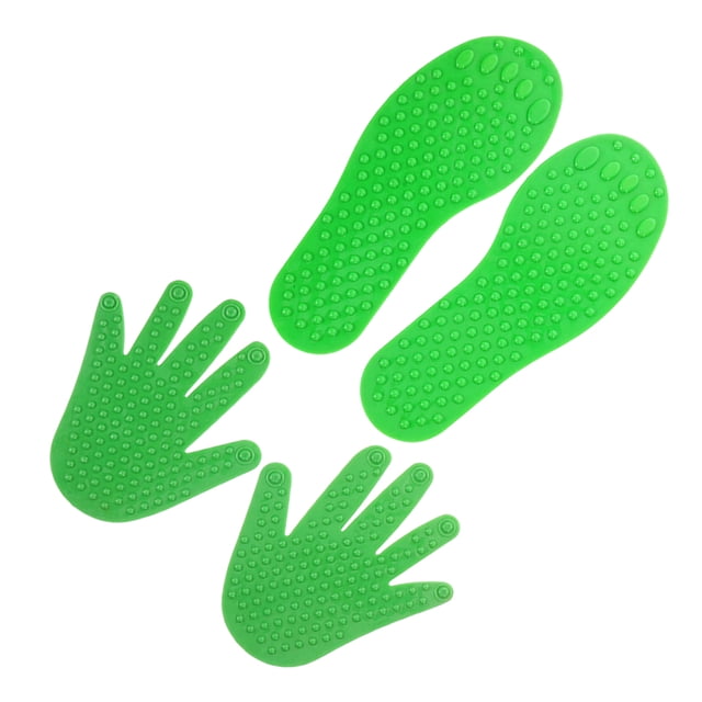 STRANDCHIC 2 Pairs Footprint Shaped Markers For Kindergarten Learning Activity Non Slip 8.7X3.5X0.4In