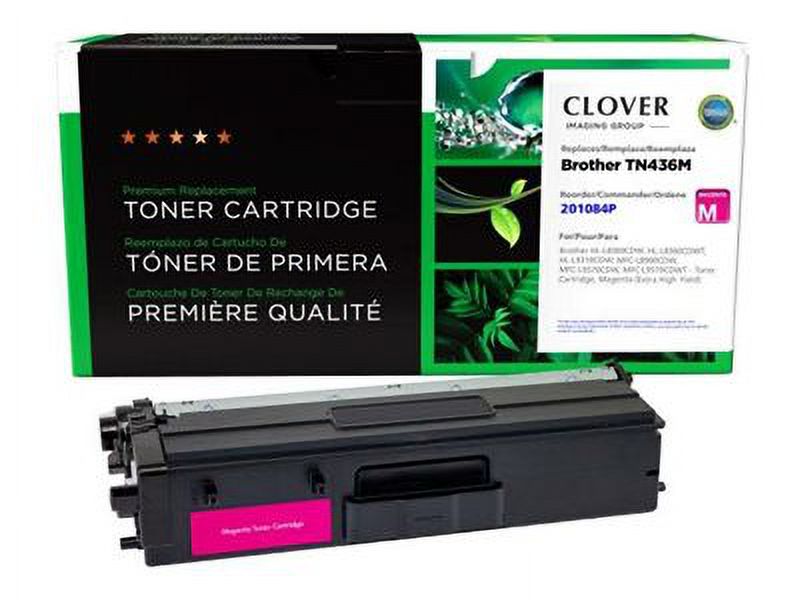 Clover Imaging Remanufactured Extra High Yield Magenta Toner Cartridge for TN436M - image 2 of 2