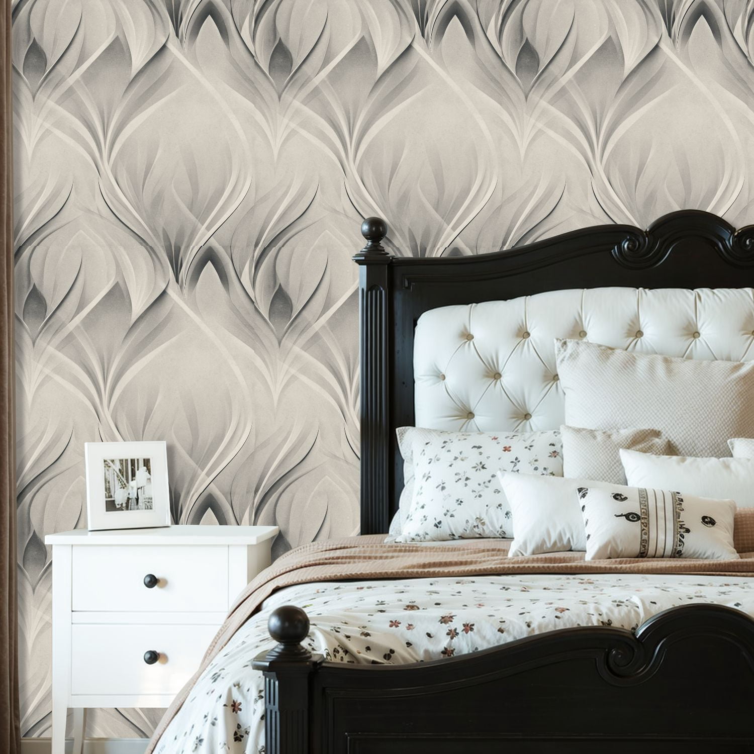 Peel and Stick Wallpaper Minimalistic Geometric Diamond Soft Gray Abstract Wall Mural 23.6in x 9.8ft Self Adhesive Removable Wall Paper Renter Friendly Wallpaper for Nursery Bedroom Cabinets