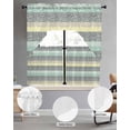 Boho Green Kitchen Curtain and Valance Set 3 Pieces,Rod Pocket Short ...